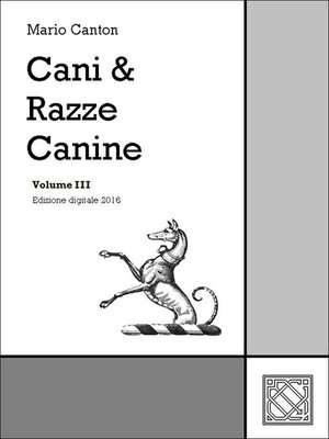 cover image of Cani & Razze Canine--Volume III